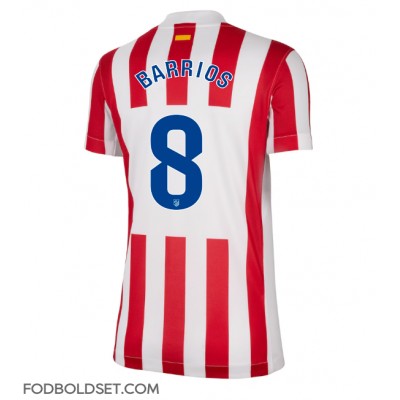 Atletico Madrid Pablo Barrios #8 Hjemmebanetrøje Dame 2025-26 Kortærmet Atletico Madrid Pablo Barrios #8 Hjemmebanetrøje Dame 2025-26 Kortærmet